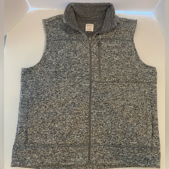 Merona Heather Gray Vest XL - Picture 1 of 9